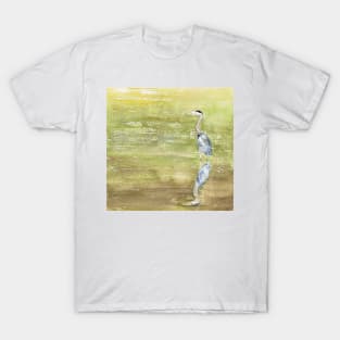 Great Blue Heron Reflects T-Shirt